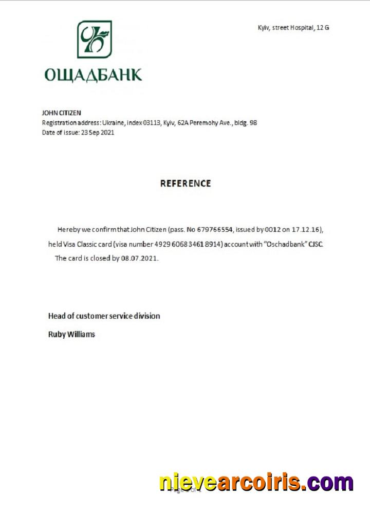 Ukraine Oschadbank closure reference